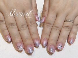 紫陽花ネイル