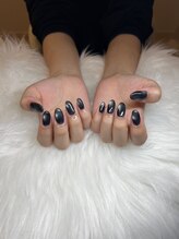 蒲郡ネイル/ブラック　マグネット！