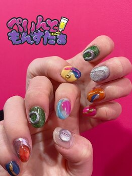 ぺいんともんすたぁの写真/【鶴橋駅より徒歩1分】かわいいが大好きな方に!キラキラ/ゆめかわいい/推しネイル…なりたい手元を叶えます