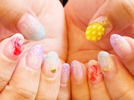 お祭りネイル