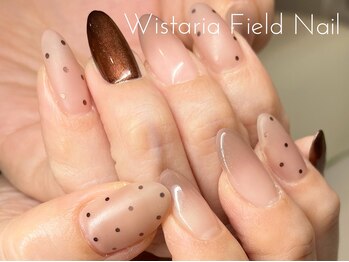 ウィスタリアフィールドネイル MONAD店(WISTARIA FIELD)/ホロドット ブラウン