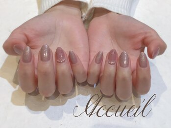 アクイユ 銀座店(ACCUEIL)/上品パールネイル