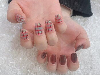 ベリール(Belire)/秋ネイル☆チェック柄