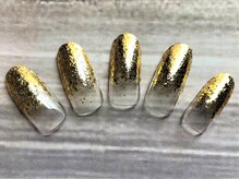 ラ クレア 津田沼店/フレークグラデーション：金色