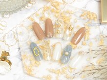 サロン ド オクト イオン乙金店(salon de oct)/シェル　ぷっくりフラワー