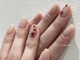 バレンタインネイル♪パラジェル