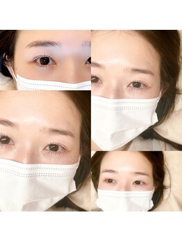 リリフリー(riri Free)/（上）パーマ（下）LEDエクステ