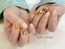 ネイルコテージ(Nail cottage)/カラフルアート　7700円