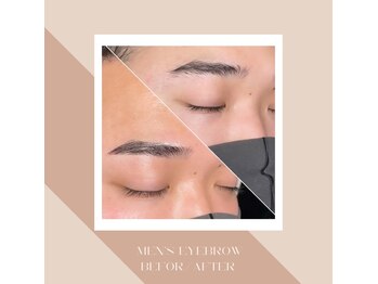 ビービューティースタジオ 中目黒店(Be_beauty studio)の写真/メンズパーソナルアイブロウスタイリング6500円ハリウッドブロウリフト6000円★男も眉毛を整えてモテ顔に♪