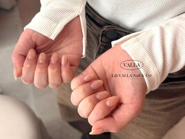 ベージュネイル/シンプルネイル