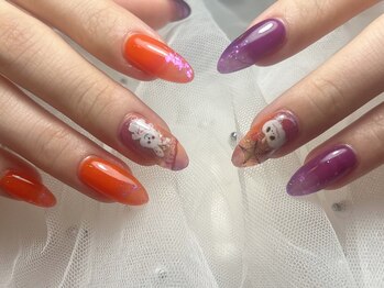 ジョアネイル(JOA Nail)/ハロウィンデザイン/オレンジ