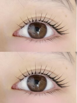 eyelash salon Re【まつげパーマ/バインドロック/マツエク】の写真/美しく仕上げる束感まつパが大人気！低価格×高技術で、トレンドに敏感なあなたの要望にお応えします♪