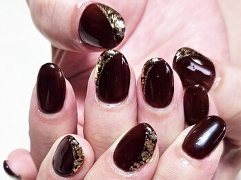 エルディケイ(LDK)/ボルドーネイル 秋 冬ネイル