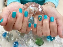 プルミエ ネイル(Premier Nail)/フェザーをのせて★夏ネイル