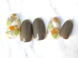 Design くすみラメライン