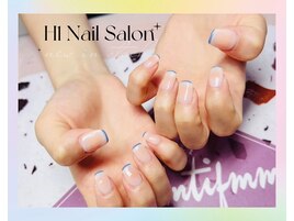 モテモテの青いスキニーフレンチ