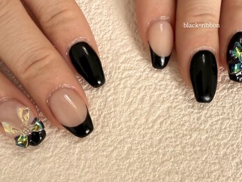 ジュエ ネイルスタジオ(jouer nailstudio.)/リボンネイル