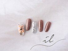 イル 神戸店/フラッシュ×クマちゃんネイル