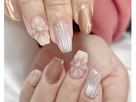 バカラ＆ぷっくりフラワー＊