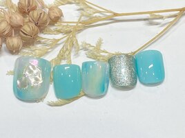 定額デザインフットネイル