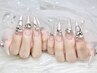 【当店人気No.2★】《10本長さ出し》ストーン★パーツつけ放題　9500円
