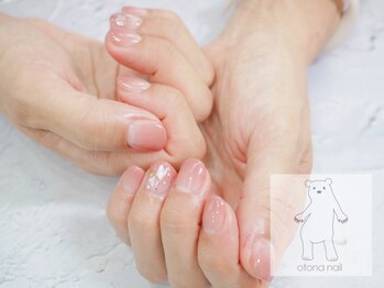 オトナネイル(otona nail)/ブラウンピンクのグラデーション