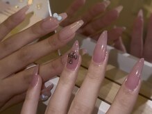 ジェミーネイル エビス(Jemiy nail ebisu)/シンプルシアーピンクワンカラー