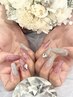 【Hand★ネイル】長さだし10本＋ラメワンカラー ¥7,500→¥7,000