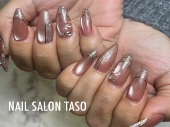 タソ(TASO)の写真/<アプレGel-Xによるチップ長さ出し!!モチの良さ◎>自爪の形にコンプレックスがある方も憧れの指先へ♪