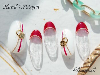 プラスネイル 池袋西口店(PLUS NAIL)/【2914】正月ネイル