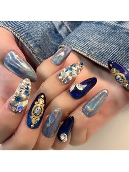 グラマラス アンジェアイ 荻窪店(glamourous ange eye)/埋め尽くしネイル