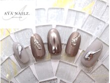 アヤネイルズ アンド アイラッシュ(AYA NAILZ.＆Eyelash)/お洒落ミラーネイルミックス