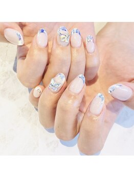 アンジェリーク ネイル(Angeleek NAIL)/オーロラフレンチ6500円