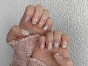 ニコルネイル(nicole nail)/シンプルガーリーネイル
