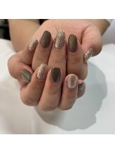 アースコアフュールボーテ 成田店(EARTH coiffure beaute)/マグネットネイル＋前ラメ