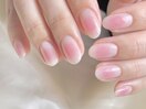 オフィスネイルに☆チークネイル