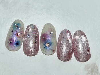 ジュウェル 宜野湾店(Nail Salon Jewel)の写真/迷ったらコレ!季節のトレンドを詰め込んだ定番デザイン◎暖かみを感じる柔らかなカラ-で大人上品な指先に♪