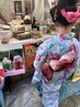 浴衣のレンタル、着付け、簡単なヘアーアップ