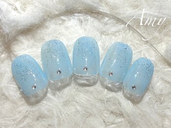 シンプルストーンネイル