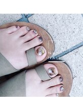 エヌエープラスネイル 葛西本店(Na+nail)/ニュアンスフットネイル