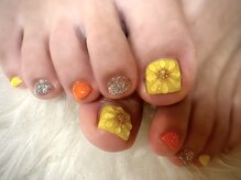 アミュリー ネイル アトリエ(Amury nail atelier)/フラワー ぷっくり クリアネイル