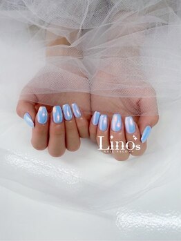 リノズネイルサロンプラス(Lino's Nail Salon +)/ベースカラー×ミラー☆