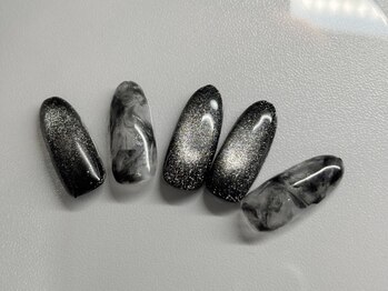 ミル(mill)/うるうるマグでニュアンスネイル