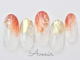 秋色ニュアンスネイル