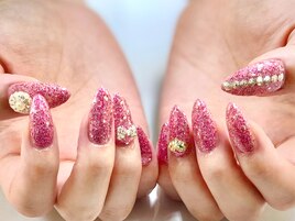 オリジナルラメ ピンク ギャル