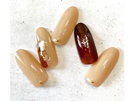 ニュアンスブラウンネイル
