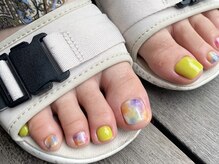 ネイルアルケー(Nail ARCHE)/カラフルフットネイル