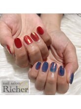 エスフィーネイルサロン リシェル(Esfy nailsalon Richer)/マグネット×ミラー