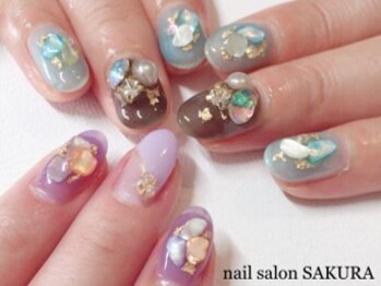 サクラ(SAKURA)の写真/持ち込みOK◎あなたの指先を理想のデザインに仕上げます。自分だけのお気に入りの指先で気分も上向きに！