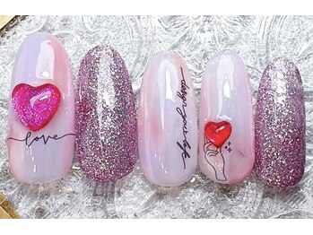 ミルネイル(Mil Nail)/バレンタインネイル　　No26